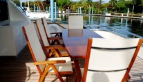 Motor yacht PARADISE -  Aft Deck dining